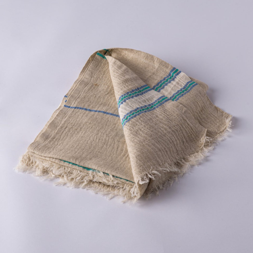 Hand loomed Muslin Linen Beach Towel - Osadia Concept Store