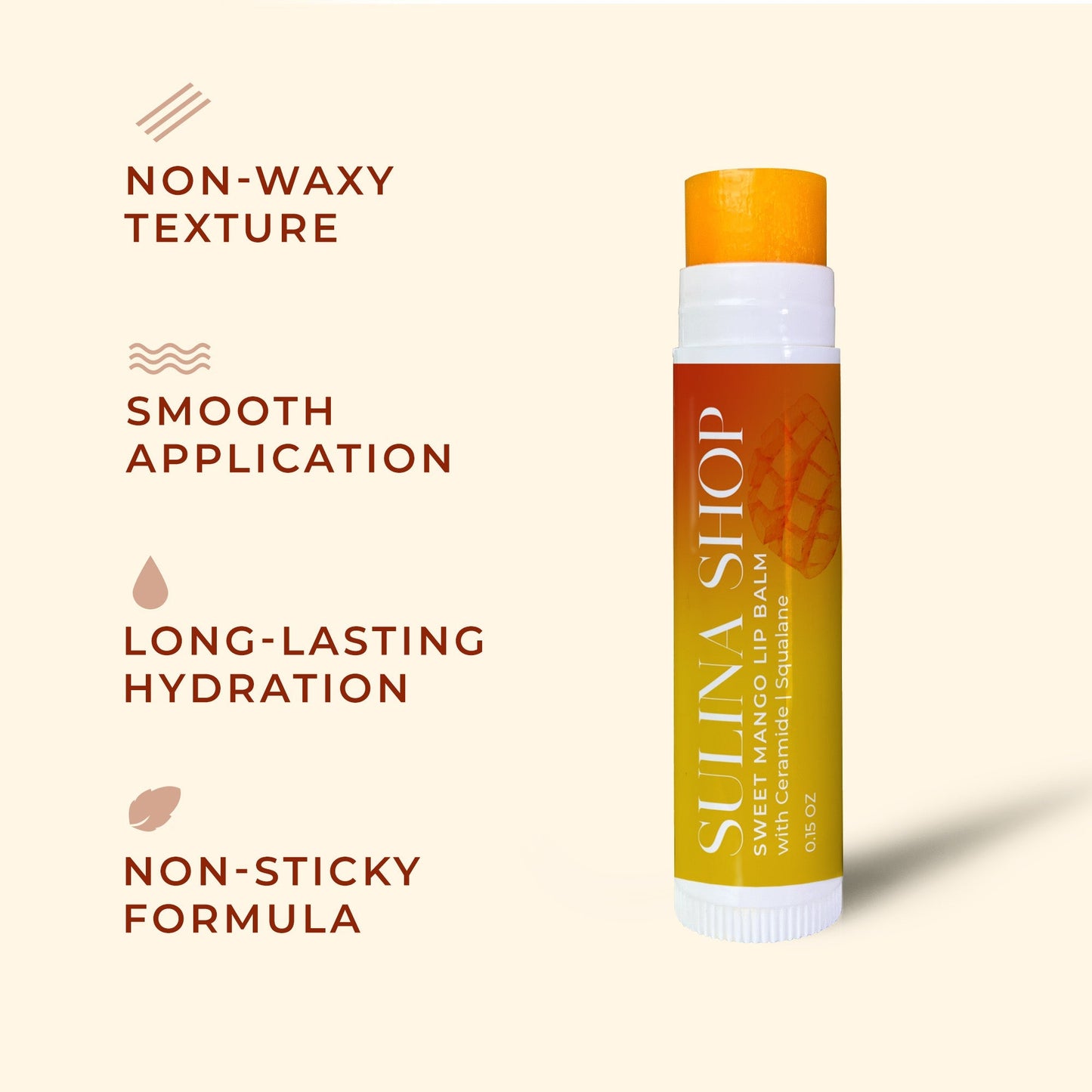 Sweet Mango Lip Balm with Ceramide