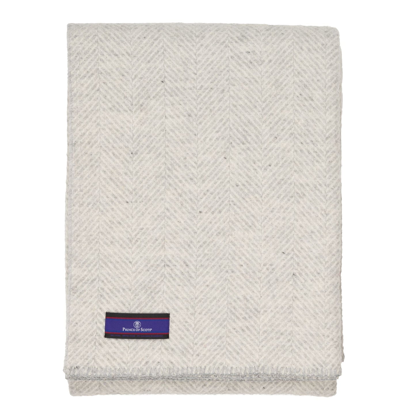 Highland Tweeds BIG Throw ~ Silver Herringbone ~