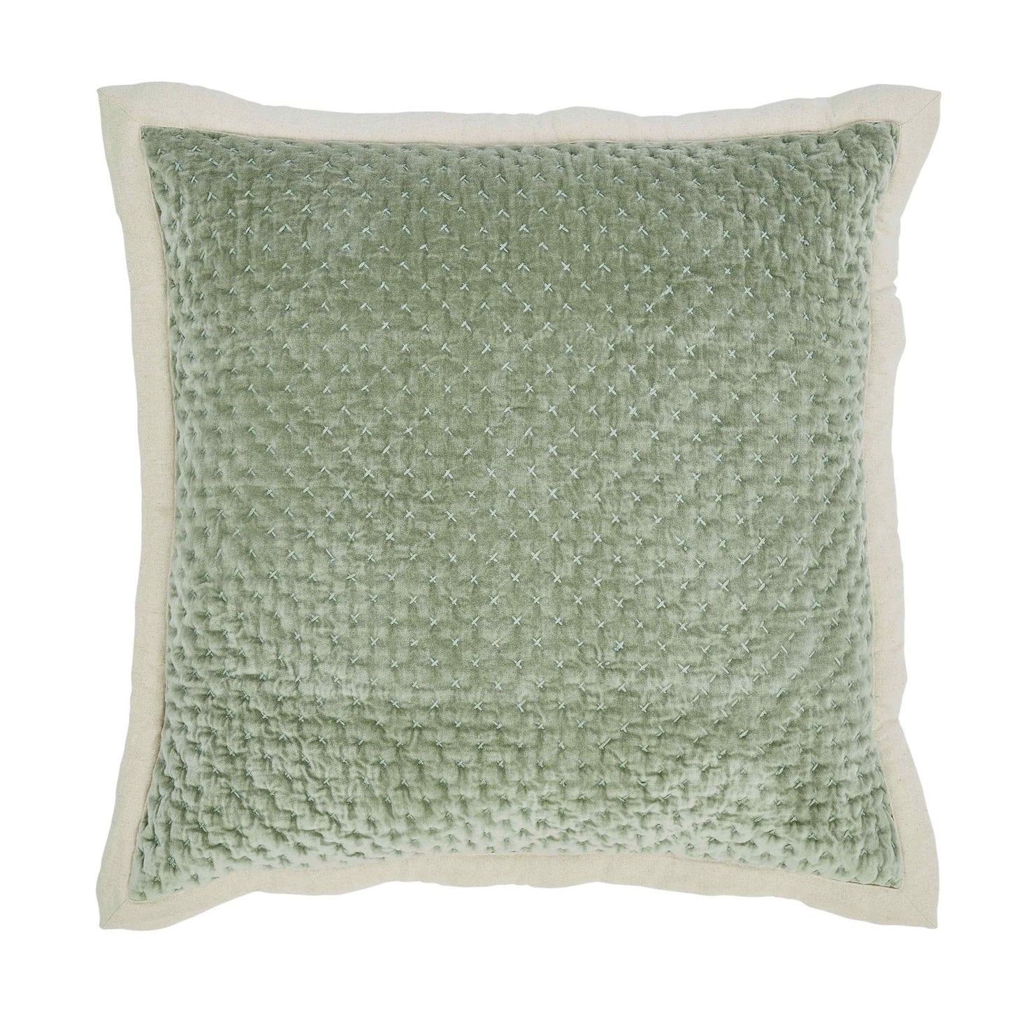 Maui Cross Stitch Velvet Quilt Sham - Clearance