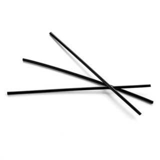 Vegware 5.25" Compostable Black Cocktail Straw (QTY:10000)