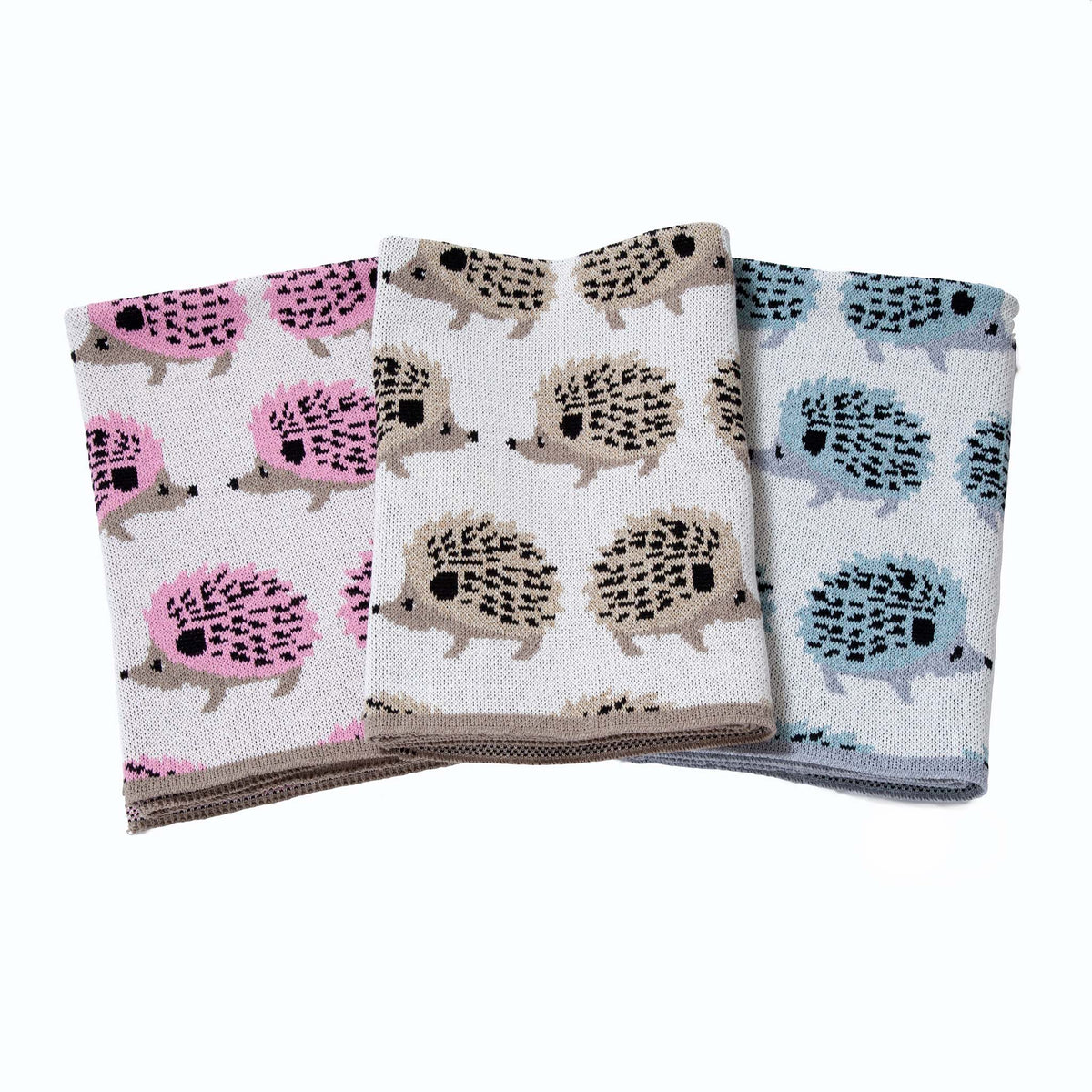 Baby Hedgehog - Cotton Knit Blanket