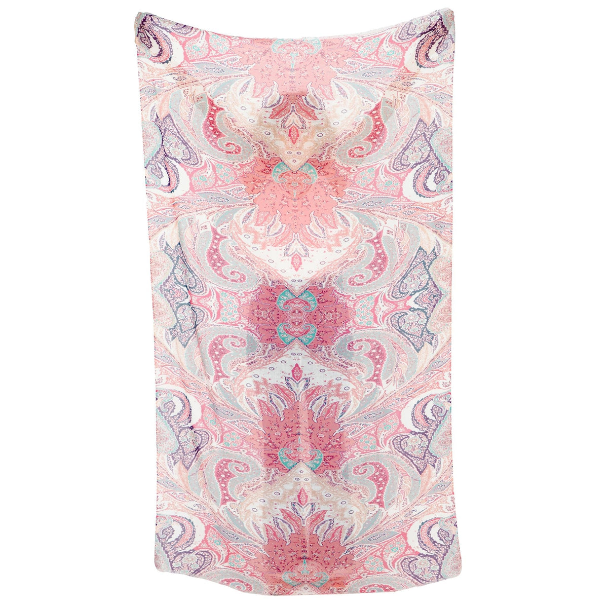 Paisley Fringe Georgette Scarf - Multi