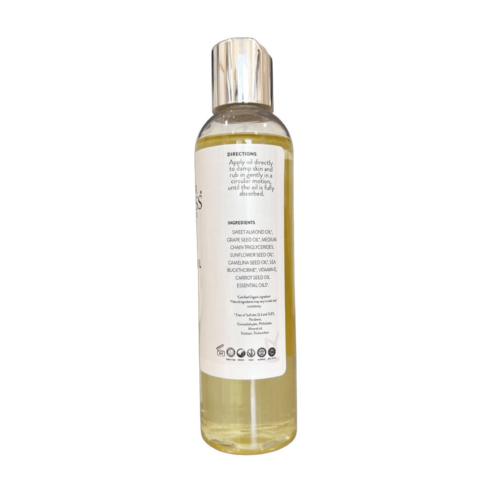 Glimmer Goddess Organic Sweet Almond Silky Skin Oil - 48 Hour Hydration