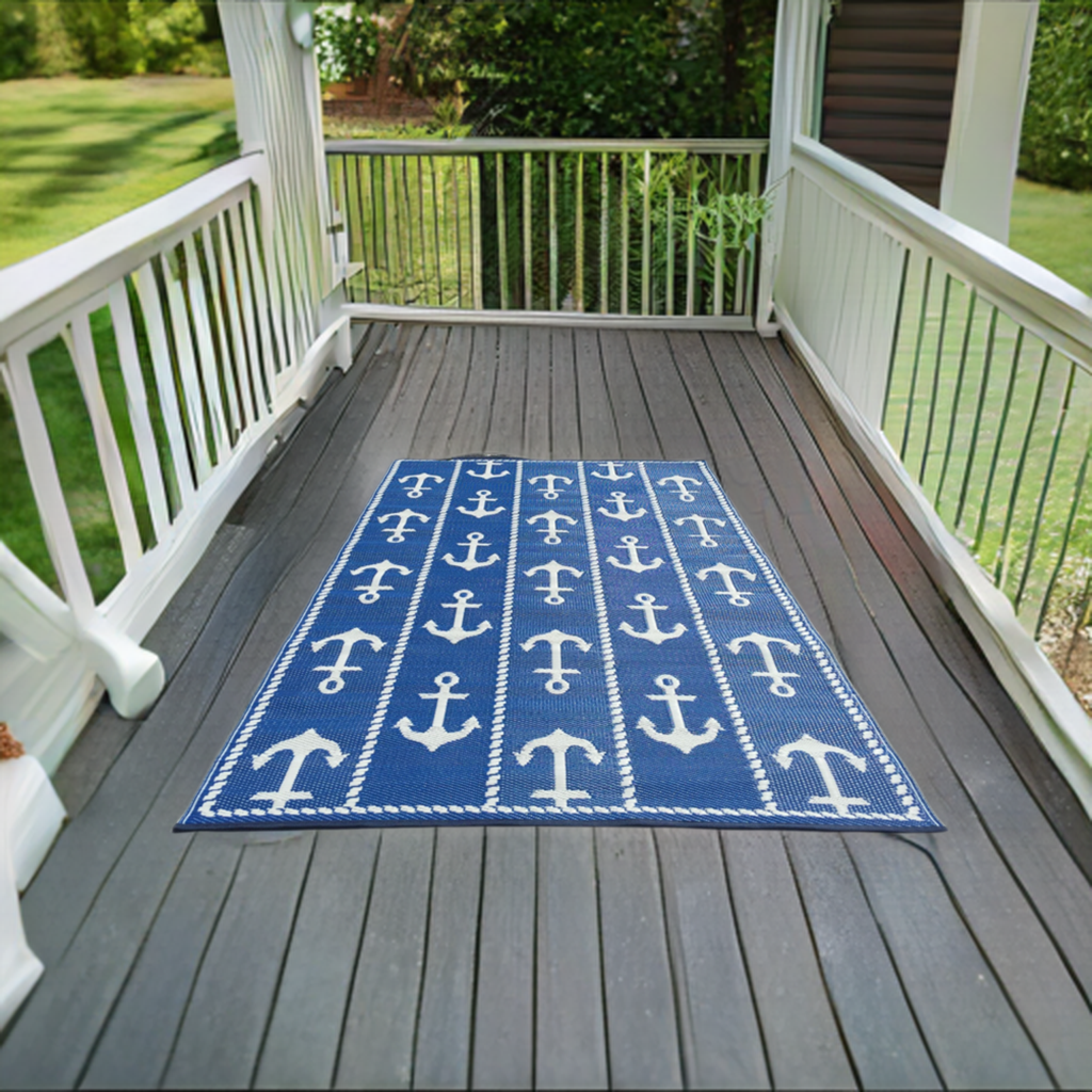 Anchor Blue & White