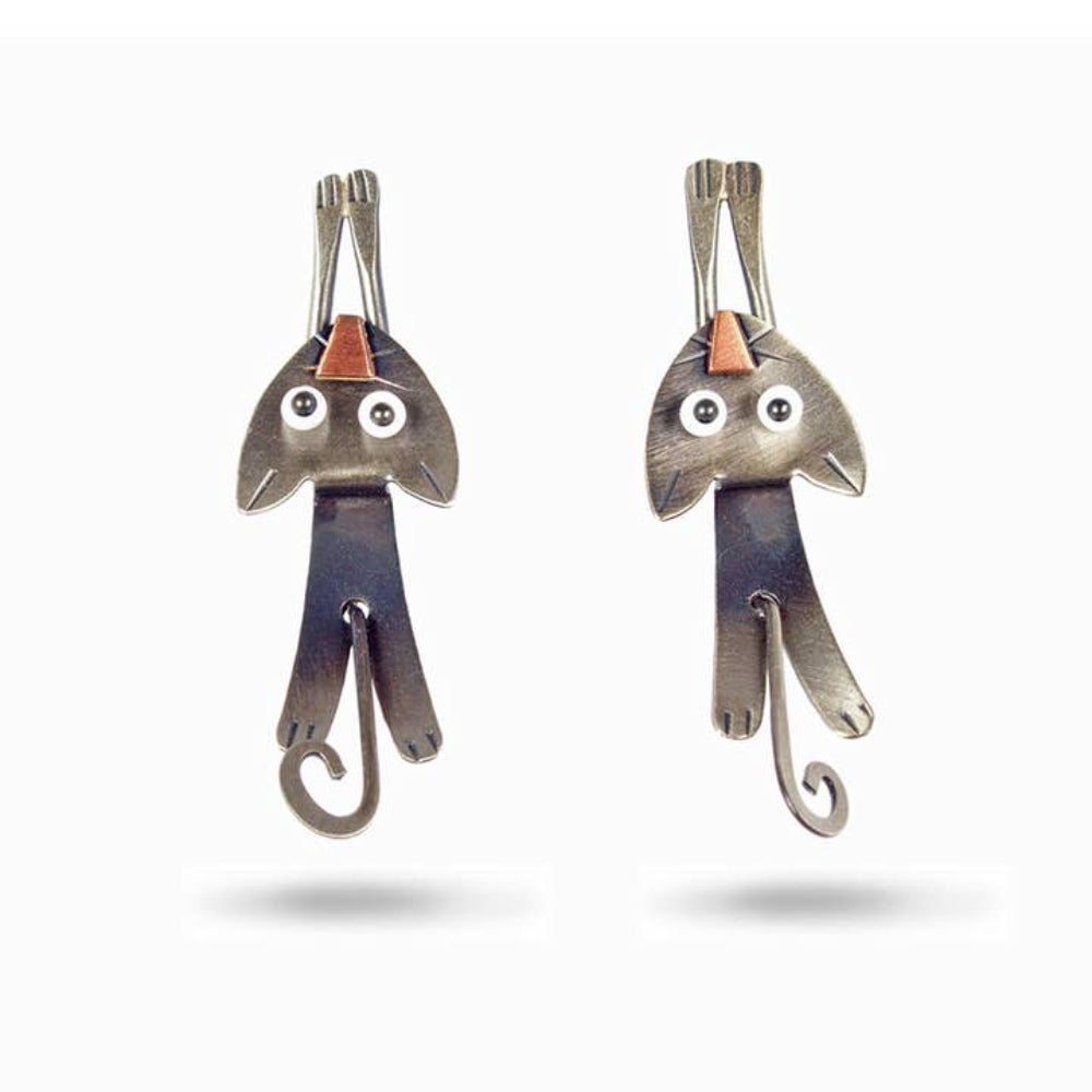 Hang in There Earrings by Chickenscratch