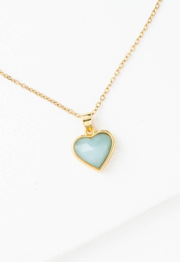 Heart of Joy Necklace in Amazonite