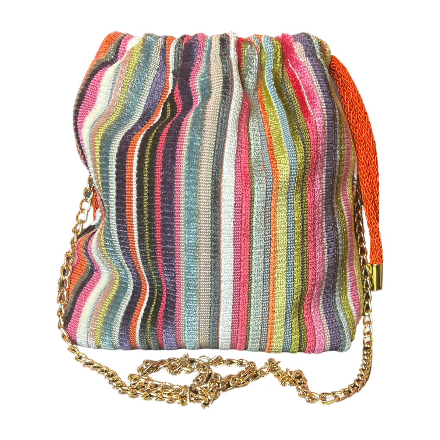 Rubans du Cheval Blanc Vintage Scarf Drawstring Crossbody Bag