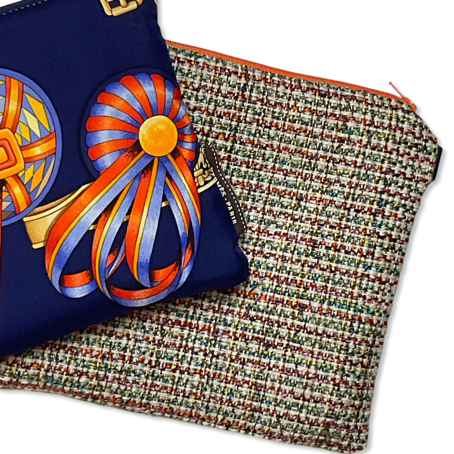 Rubans du Cheval Navy Blue Vintage Scarf All-Around Bag