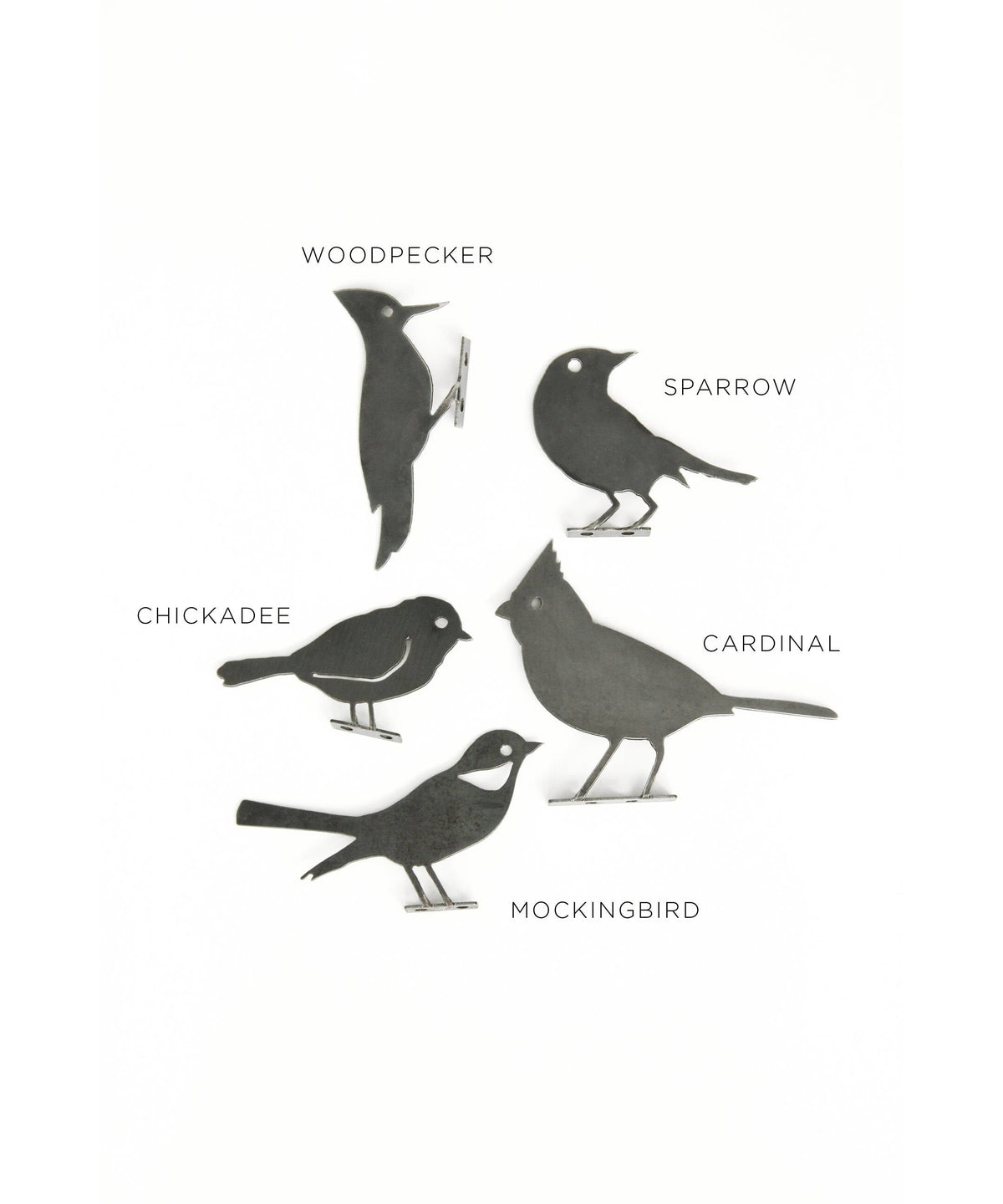 Metal Bird Statue - Chickadee - Osadia Concept Store