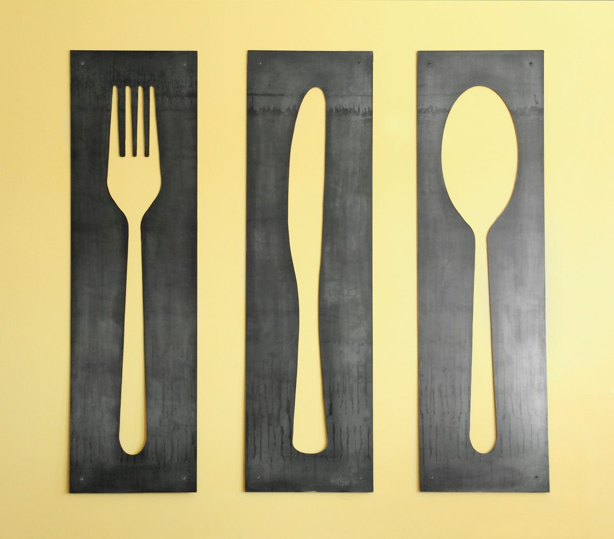 Fork Knife Spoon Wall Art Panel Set - Osadia Concept Store