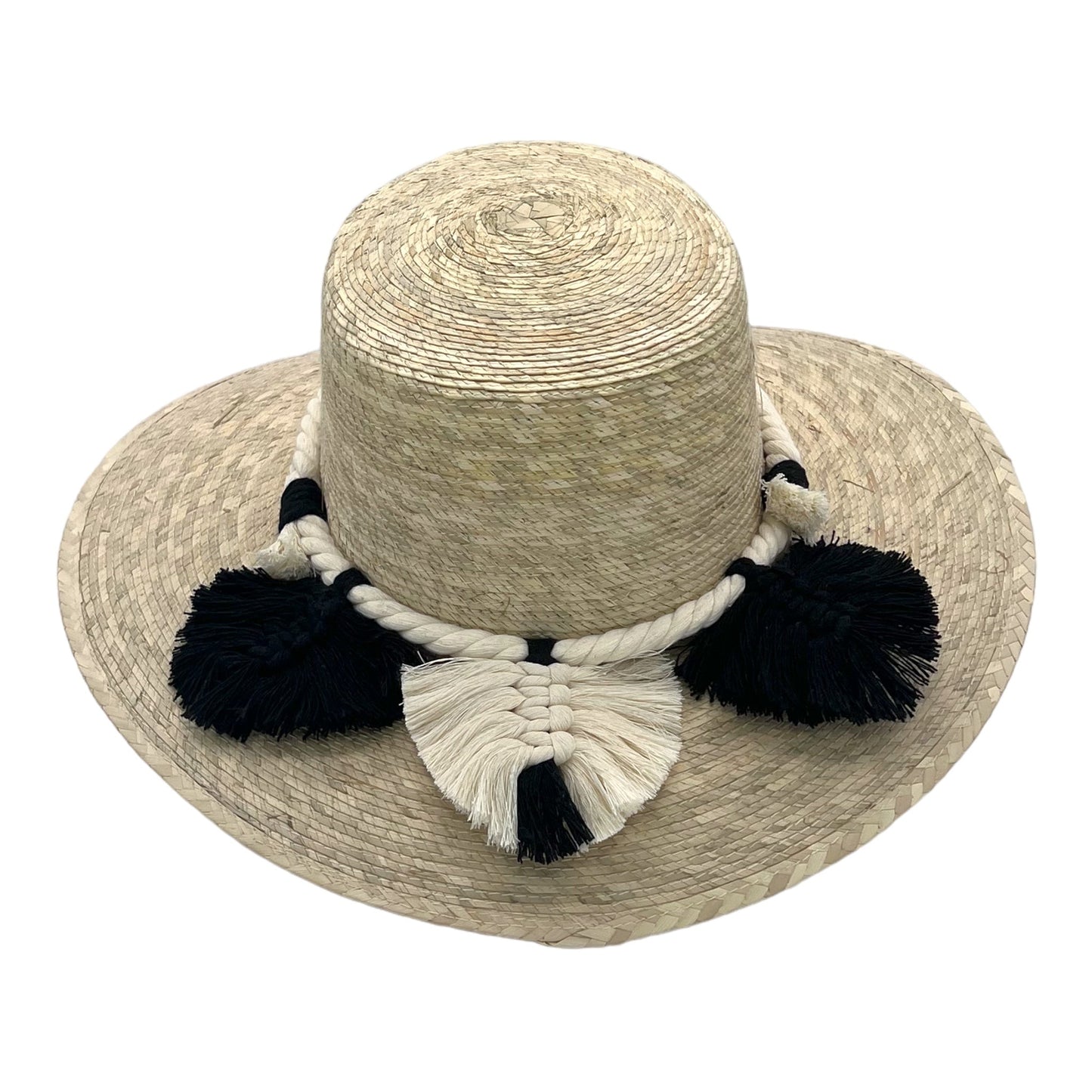 Naples Palm Hat - Leaves Macrame Band