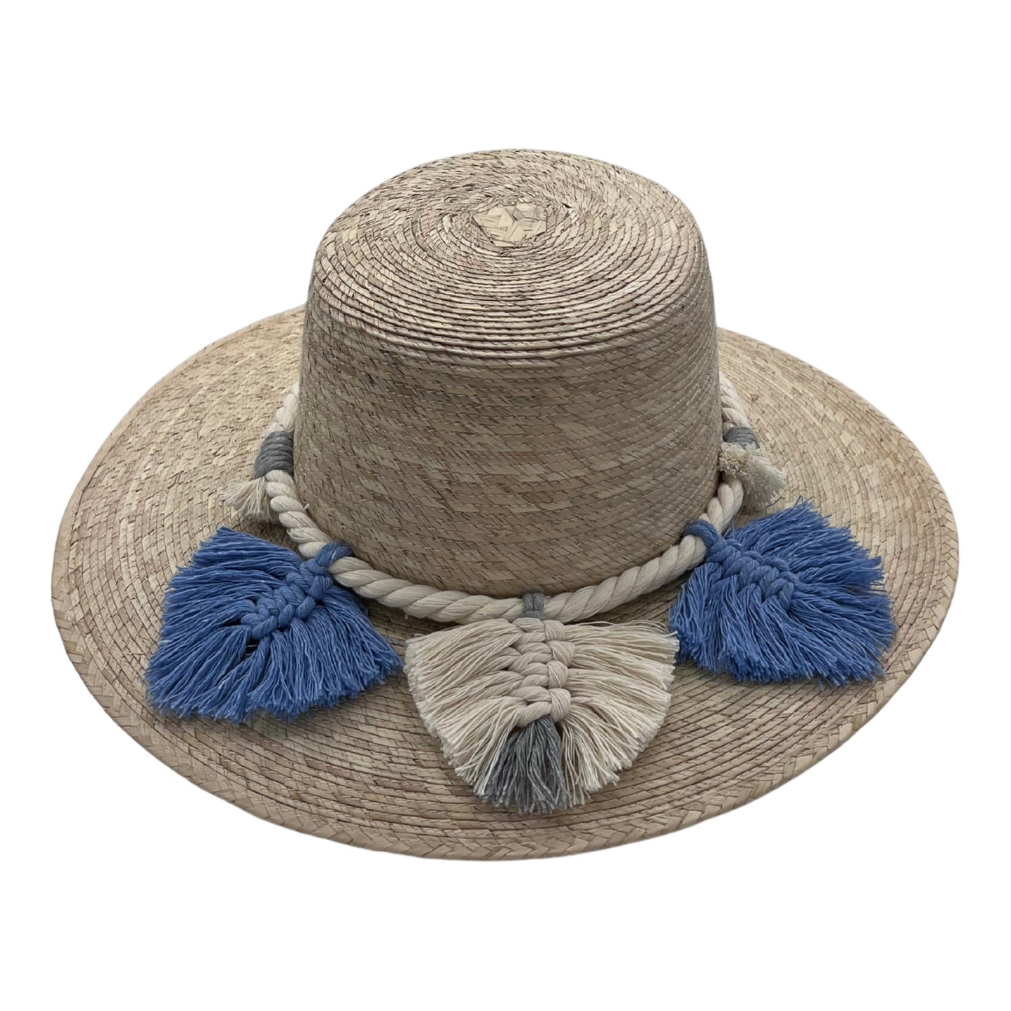 Naples Palm Hat - Leaves Macrame Band