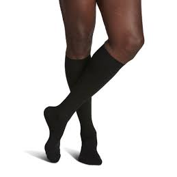 Levitator (LVC) Surgi-Graded Knee High Compression Stockings – 20-30 mmHg (Large, Black)