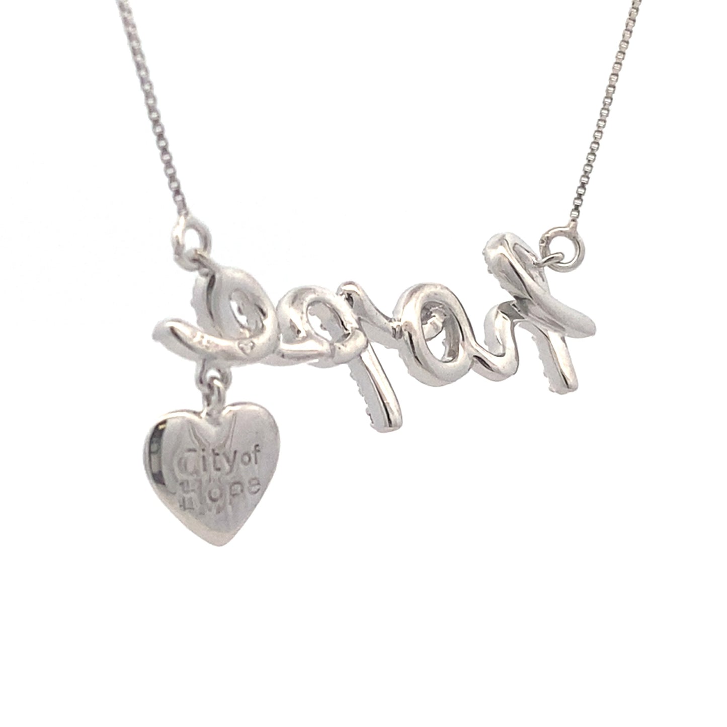 .30ct Diamond Heart Love Pendant Sterling Silver