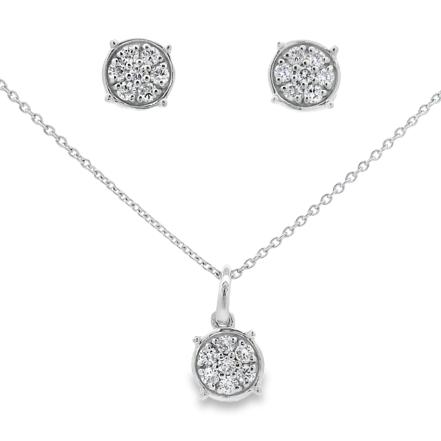 .63ct Lab Grown Diamond Jewelry sets Sterling Silver