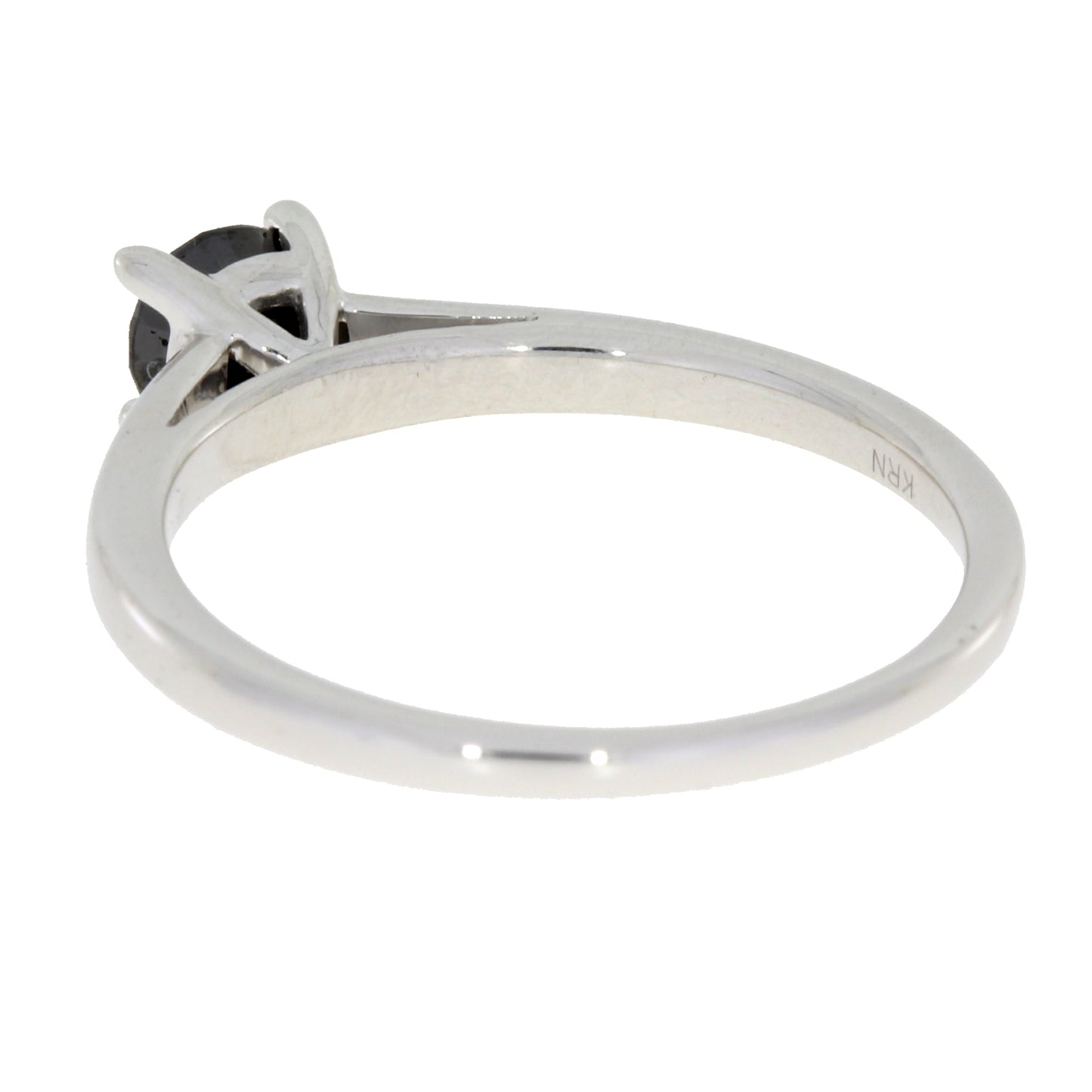 .50ct Black Diamond Eng Only Sterling Silver