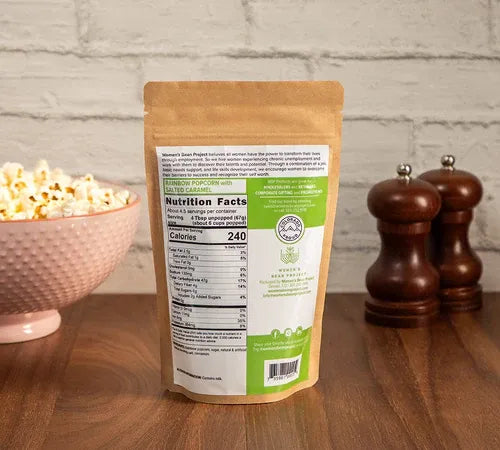 Rainbow Popcorn with Salted Caramel