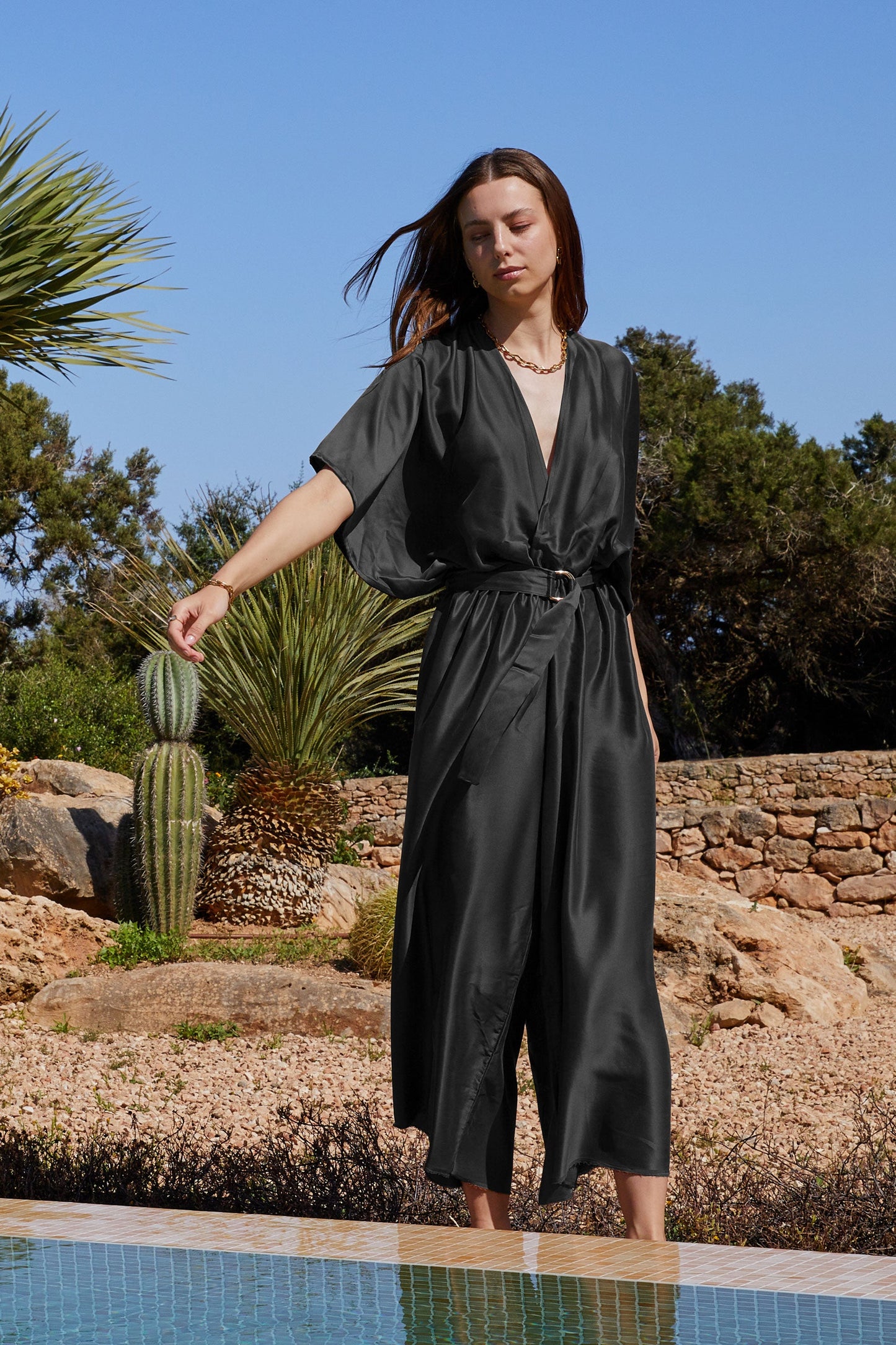 Washed Silk Jumpsuit