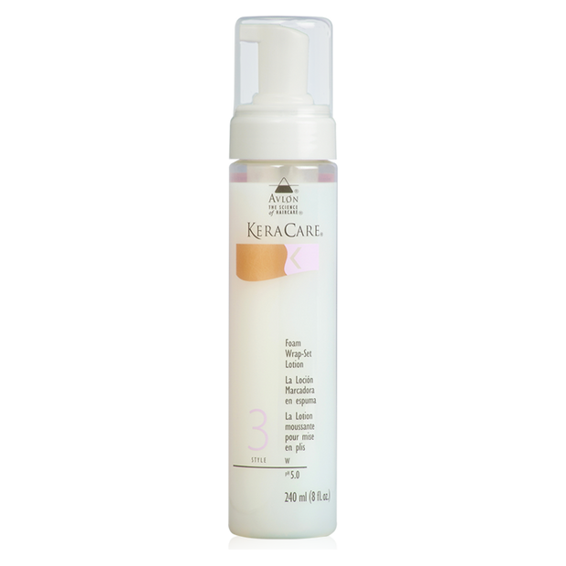 Avlon KeraCare Foam Wrap-Set Lotion 8oz