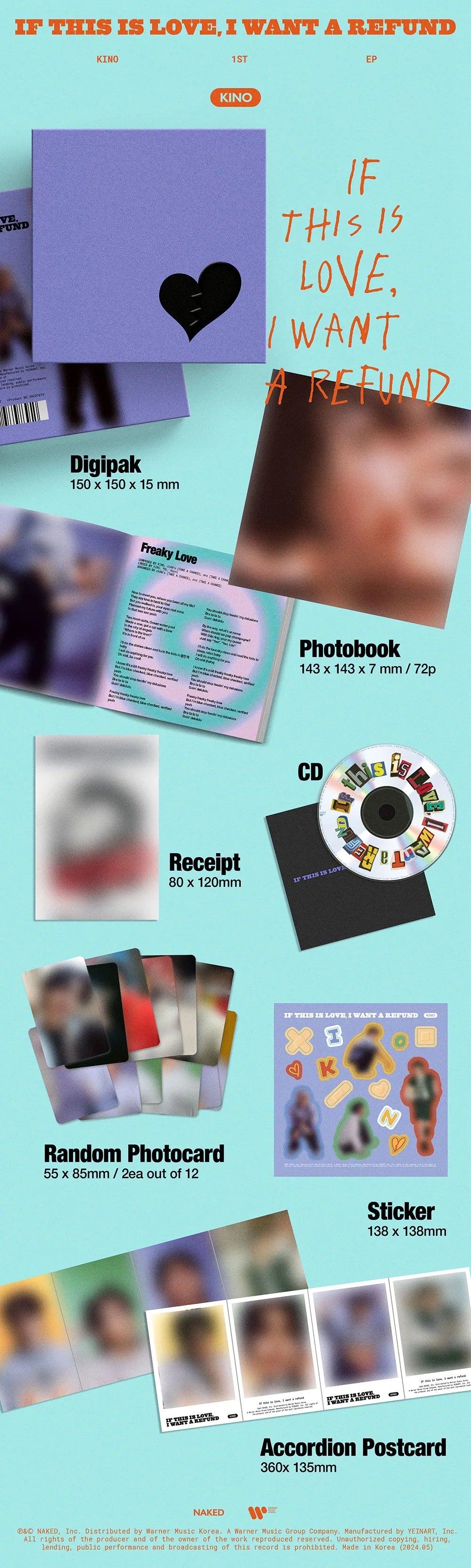 Kino 1st Ep Album - If This Is Love, I Want A Refund (Reality Ver.)