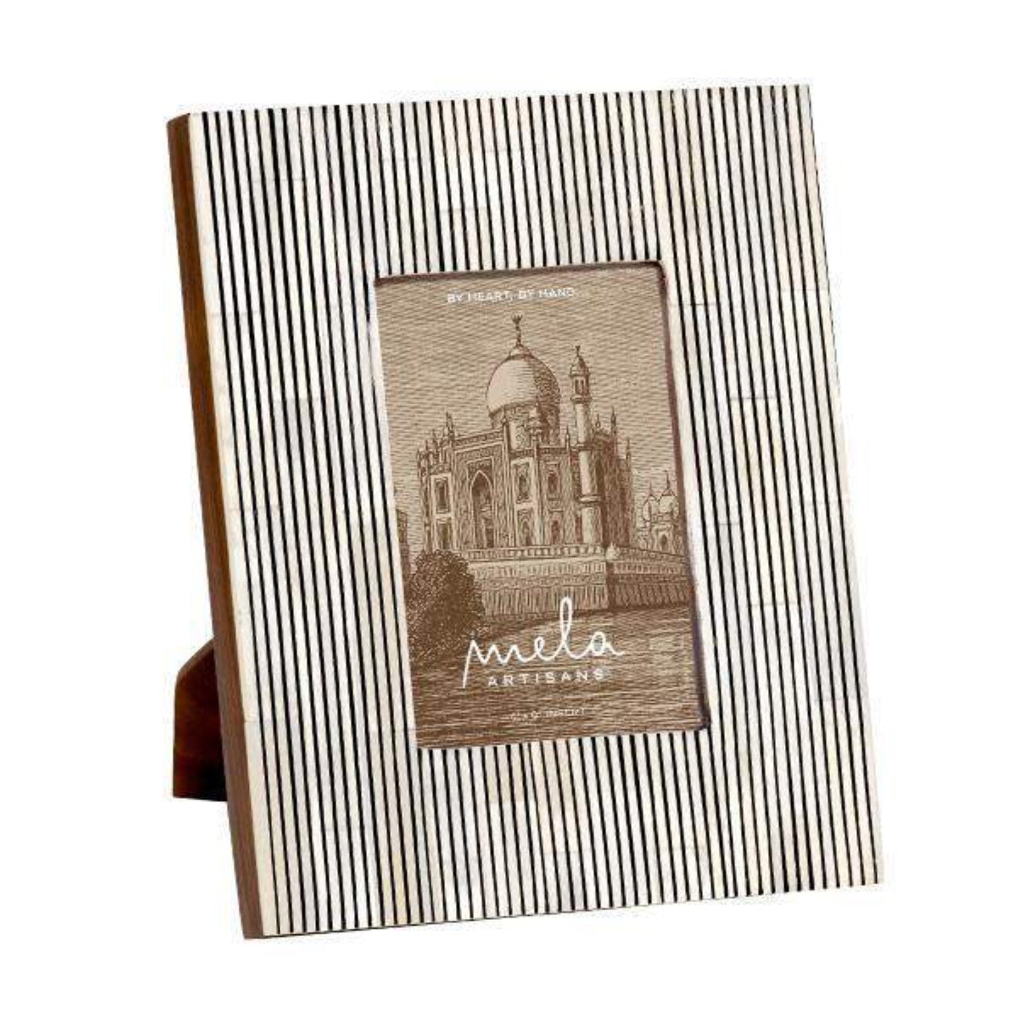 Pinstripe Frame in Black, Large, 4x6