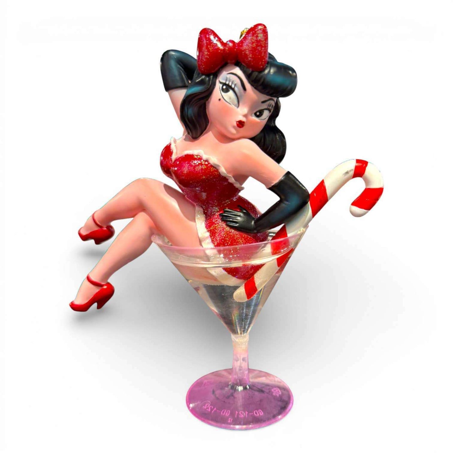 Miss Maude 6.5" Martini Girl Ornament | Miss Fluff December Diamonds