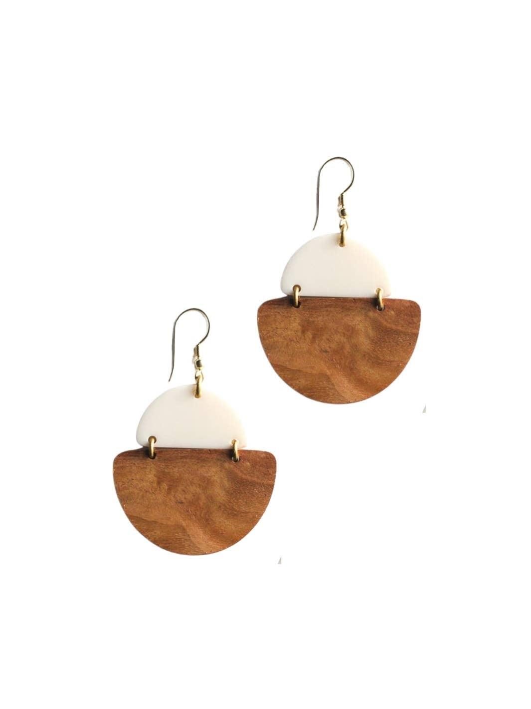 Mod Wood Earrings