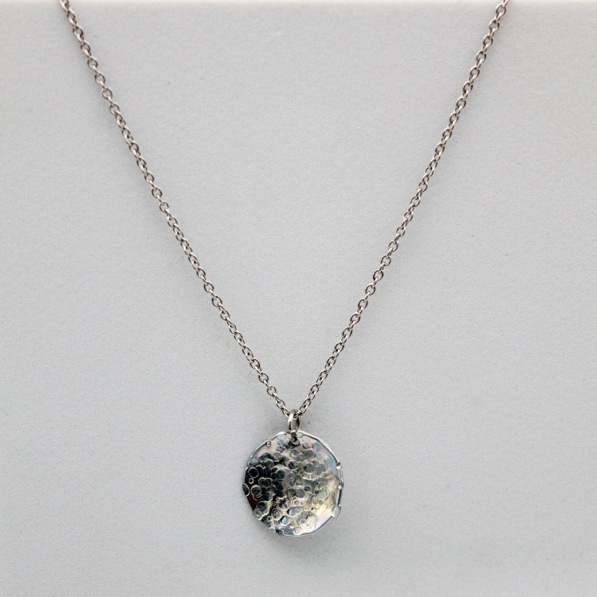 Awaken Necklace | Salvaged Steel Auto Part | Adjustable Stainless Steel Chain
