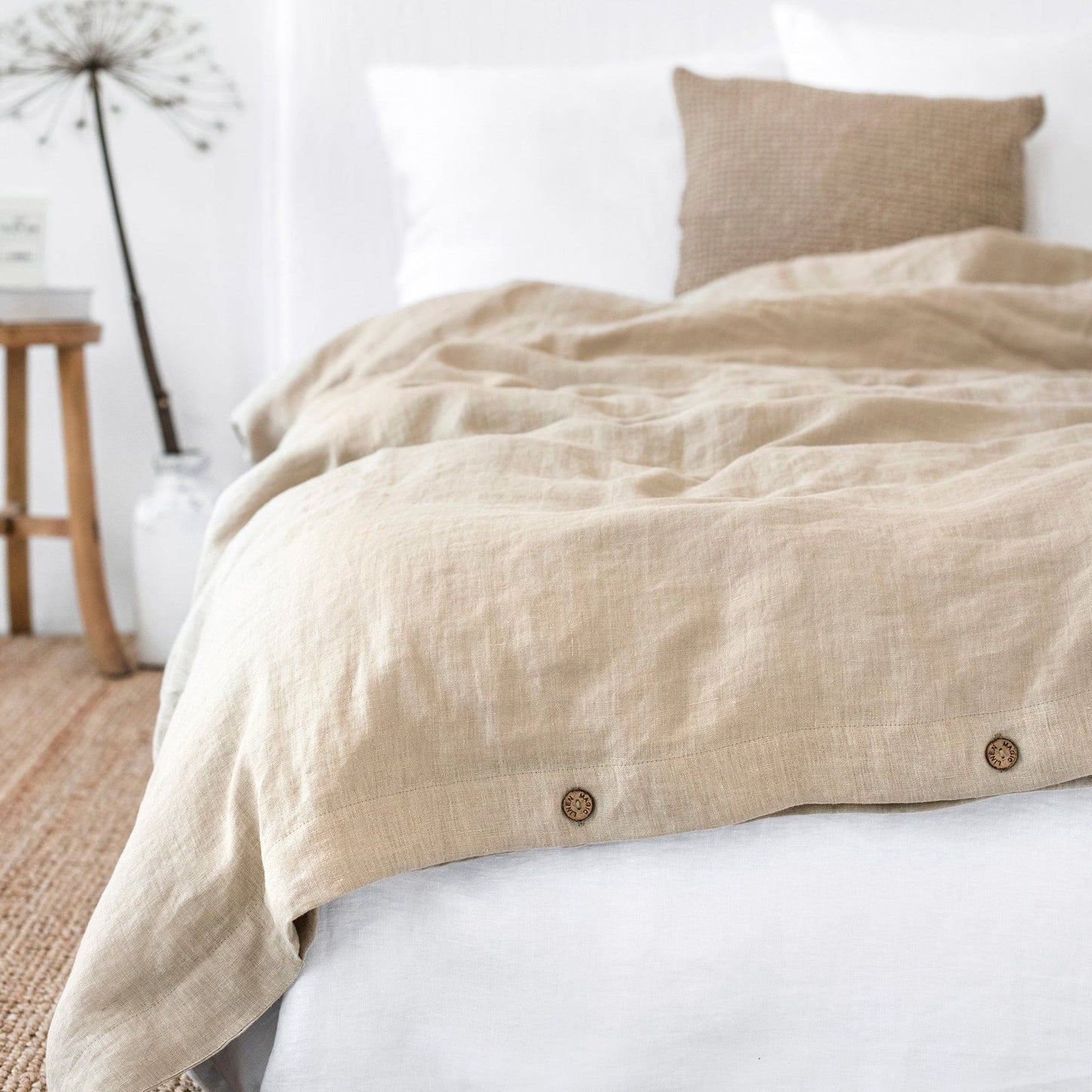 Pure European Linen Duvet Cover | Various Colors