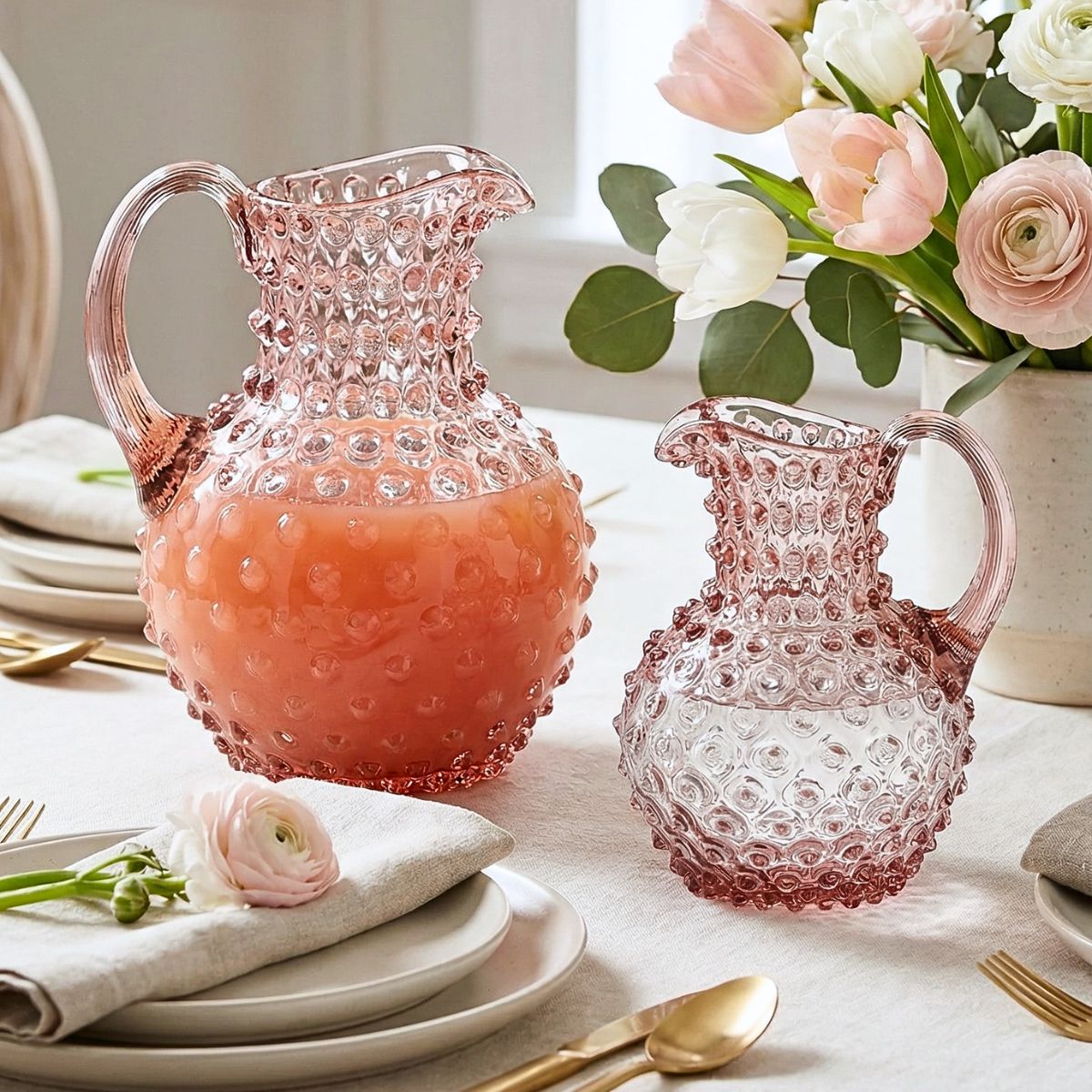 Hobnail Jug - Creamer - Night Iris