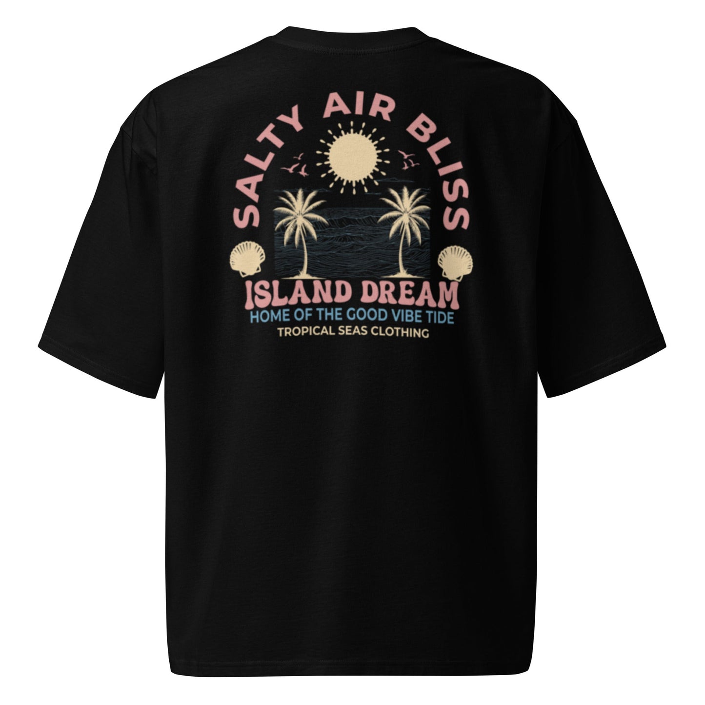 Salty Air Bliss Oversized Heavyweight T-Shirt – Premium Island-Inspired Streetwear Essential