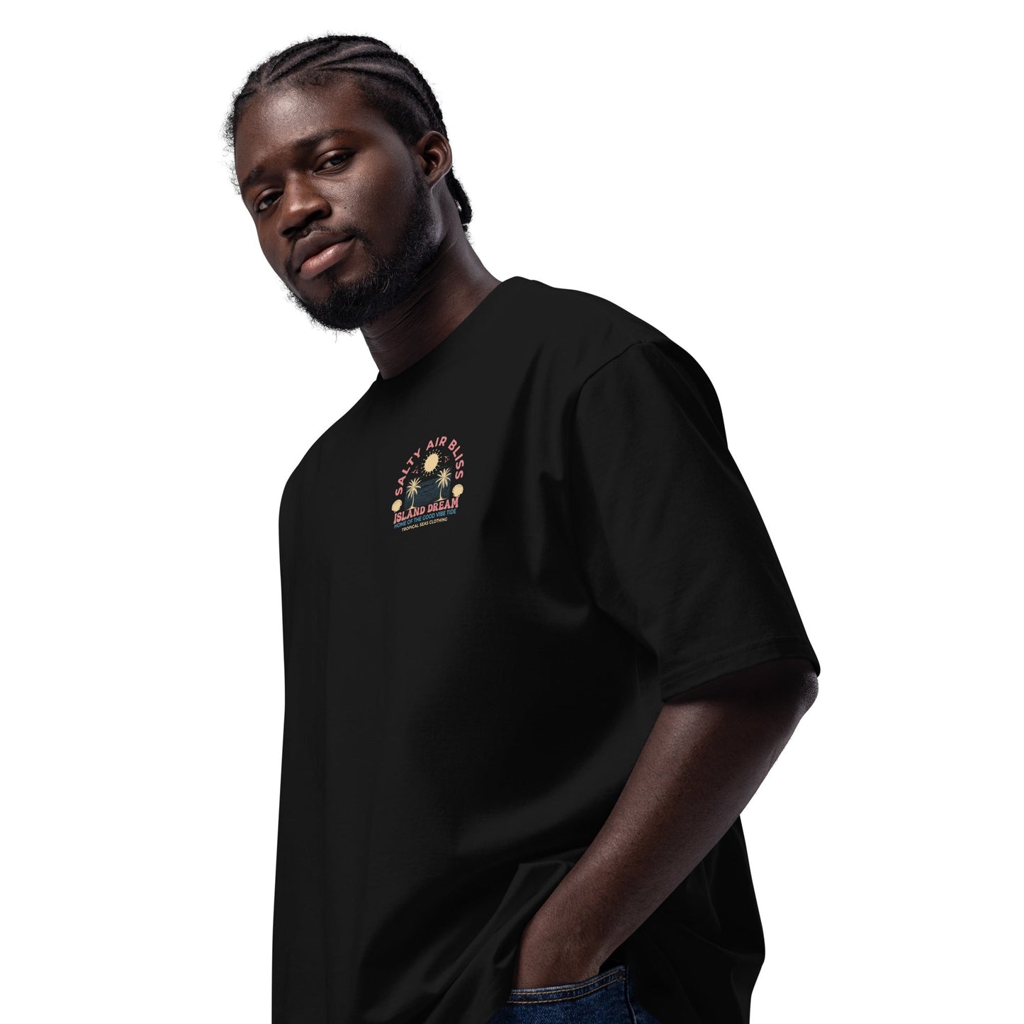 Salty Air Bliss Oversized Heavyweight T-Shirt – Premium Island-Inspired Streetwear Essential