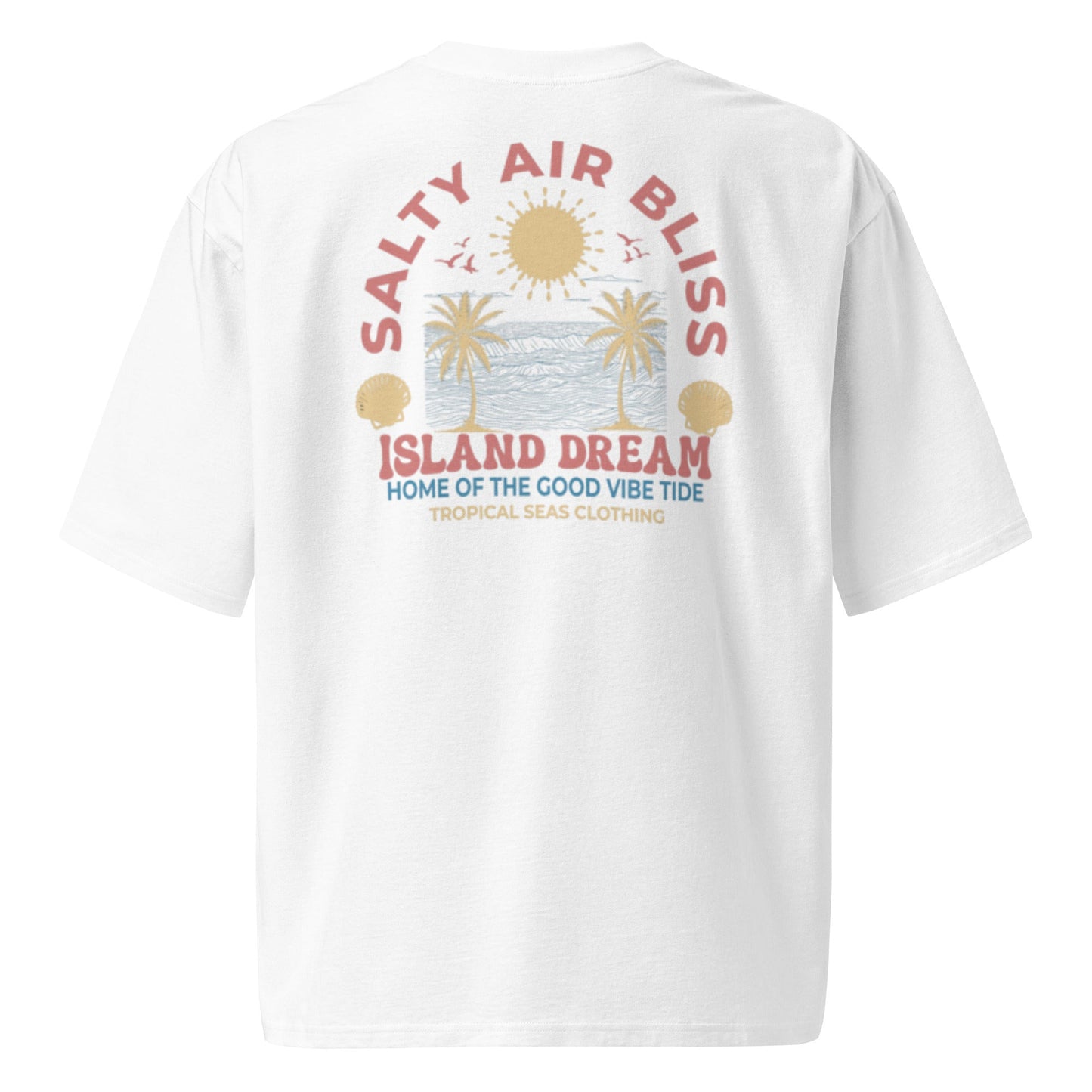 Salty Air Bliss Oversized Heavyweight T-Shirt – Premium Island-Inspired Streetwear Essential