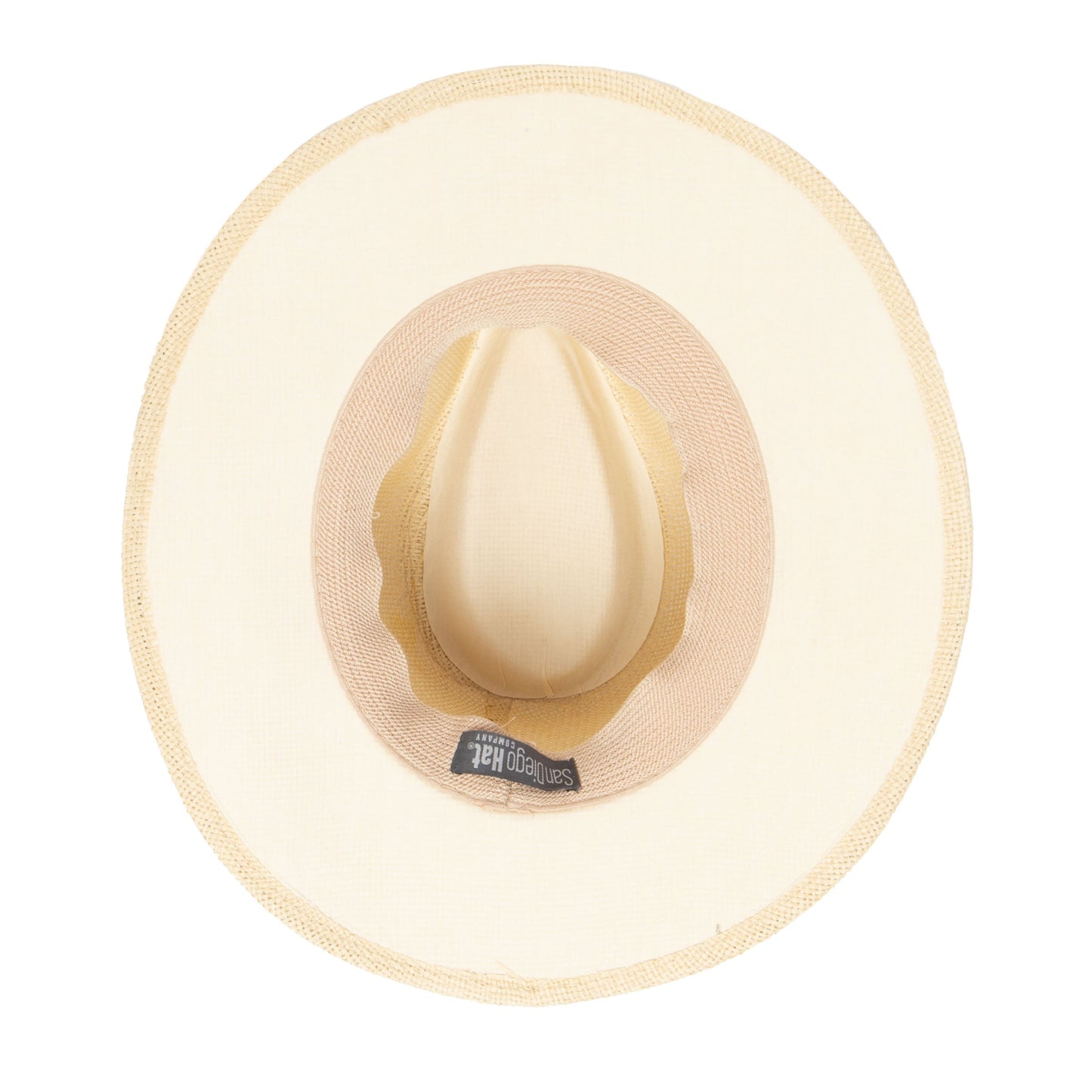 Mens Woven 3" Brim Paper Fedora