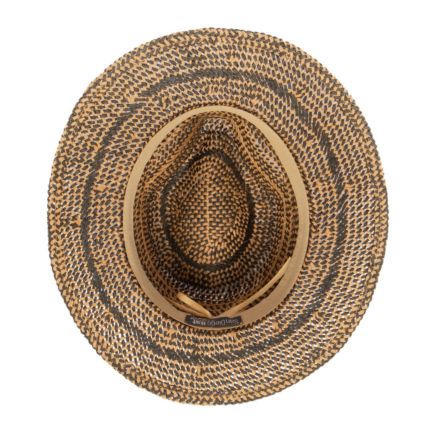 Men's Two Tone Woven Paper Panama