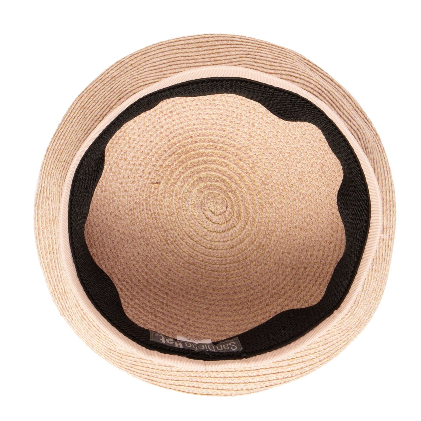 Kid Paper Braid Beret w/ Straw Pom Pom