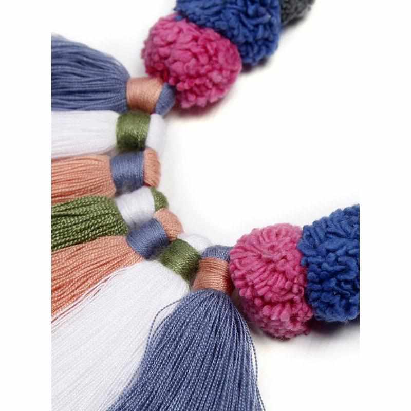 PomPom & Tassels Hmong Necklace - Thailand