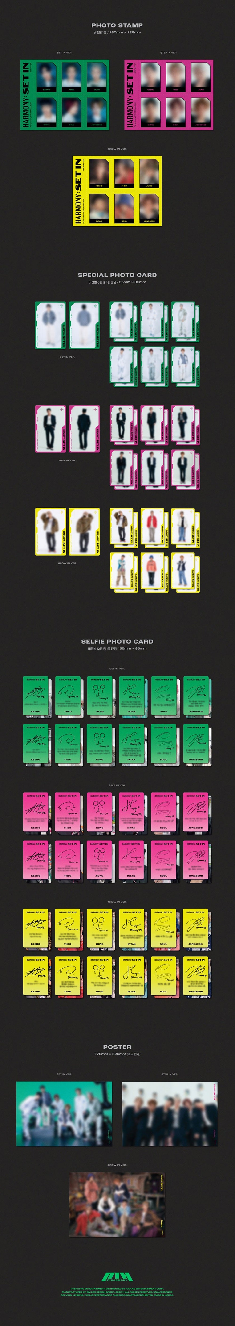 P1Harmony 5th Mini Album - Harmony : Set In