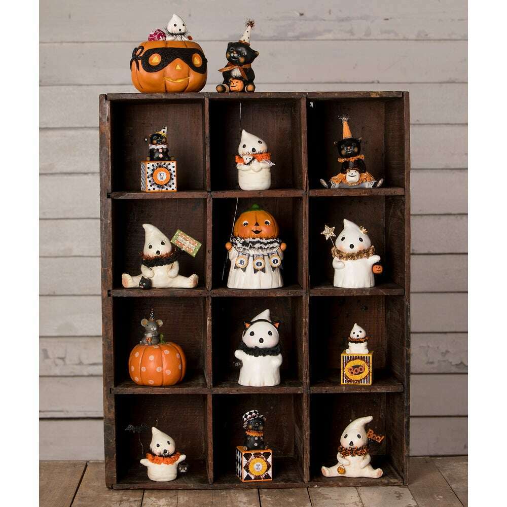 Pumpkin Head Ghostie BOO by Bethany Lowe Designs