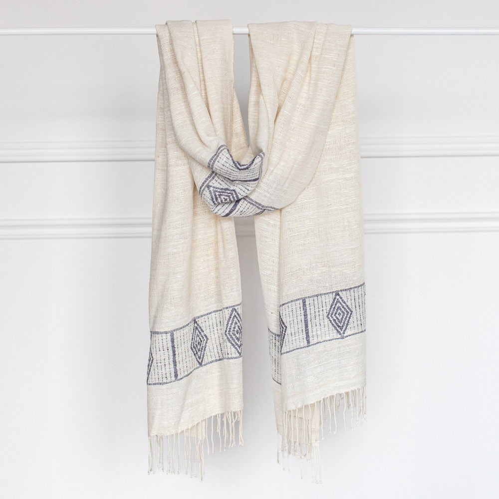 Queen Menon Handwoven Ethiopian Silk Shawl