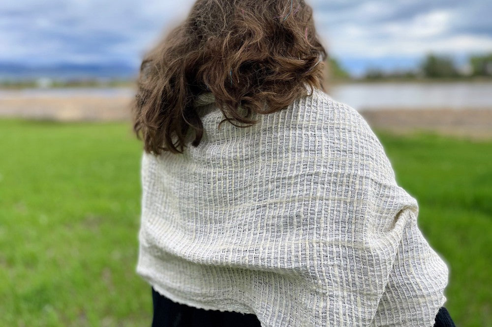 Queen Saba Handwoven Ethiopian Silk Shawl