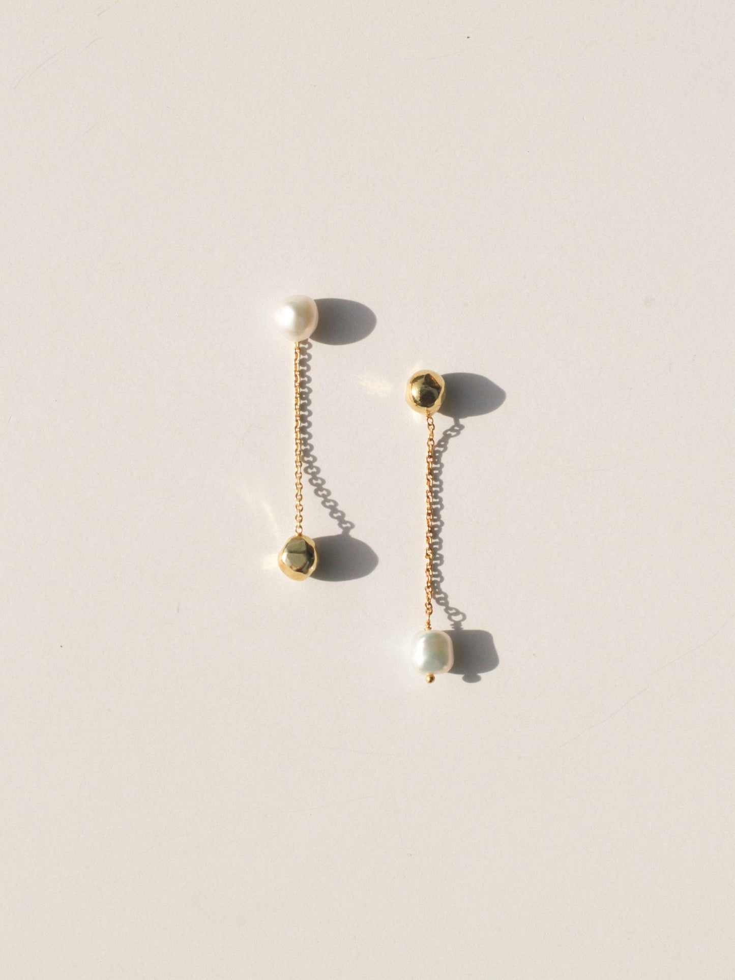Reverse Pearl Earrings