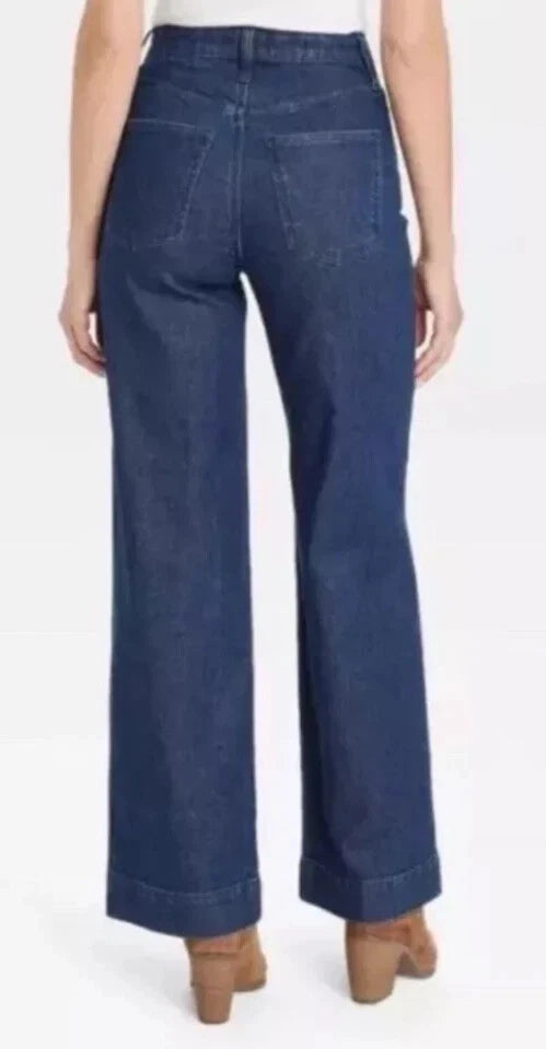 Universal Thread High Rise Wide Leg Jeans Dark Wash