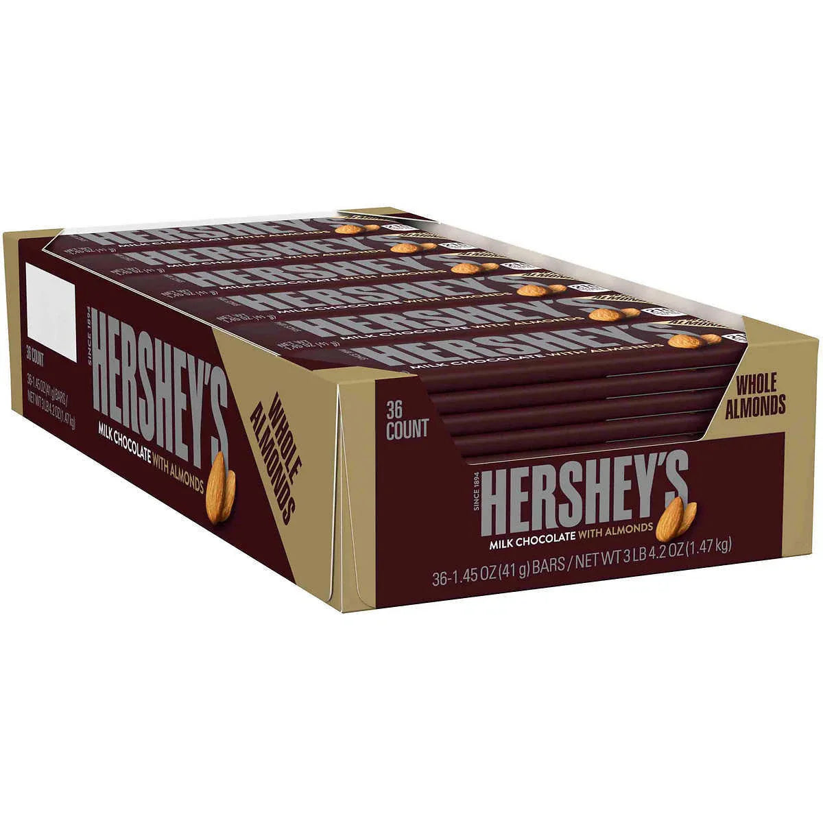 Hersheys Chocolates Hersheys Milk Choc Walmonds 36Ct