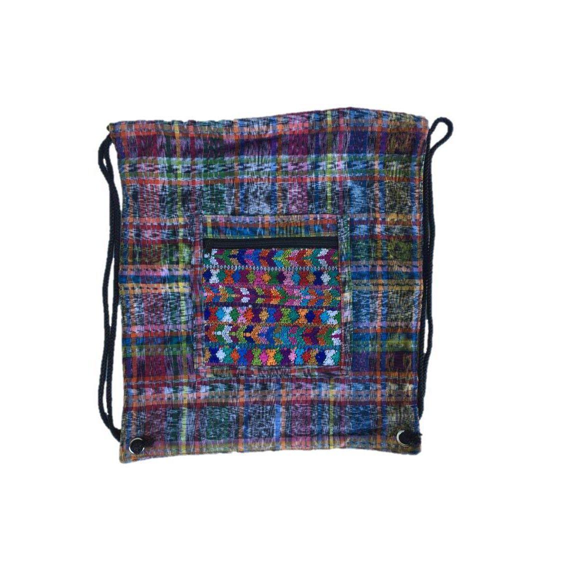 Salsa Upcycled Corte Backpack - Unique Guatemalan Handicraft