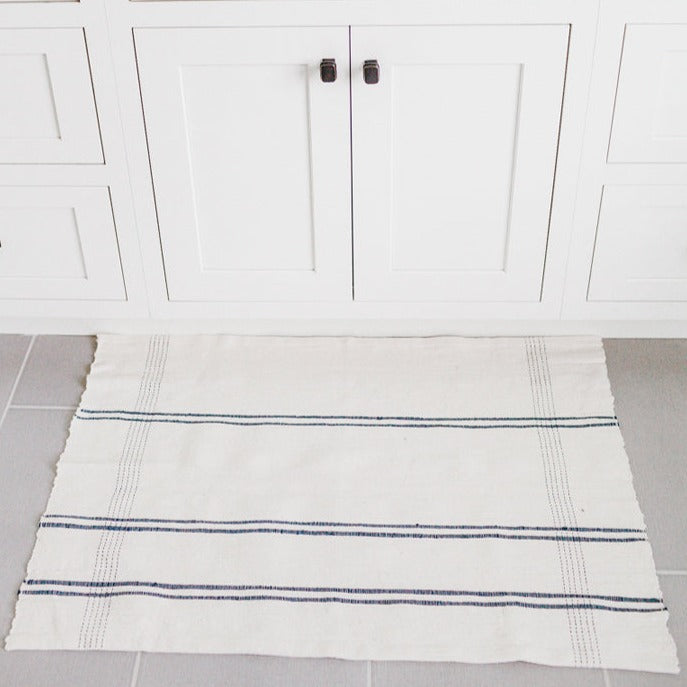Ribbons Cotton Bath Mat