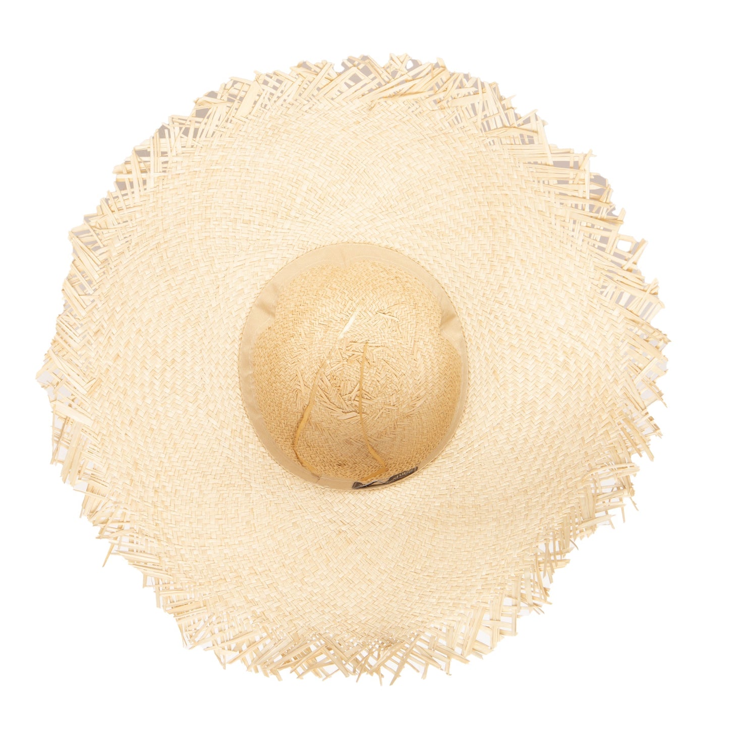 Women's Woven Sun Hat W/ Frayed Edge (SPS1006)