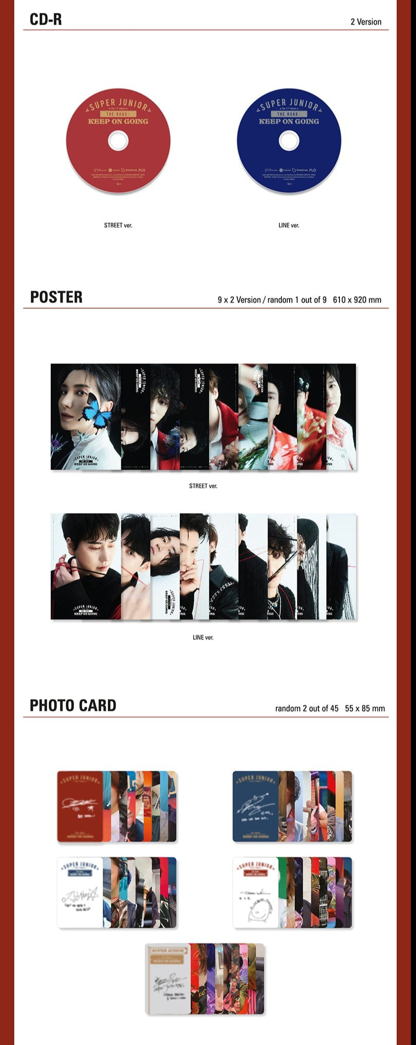 Super Junior 11th Album - Vol.1 'The Road : Keep On Going'