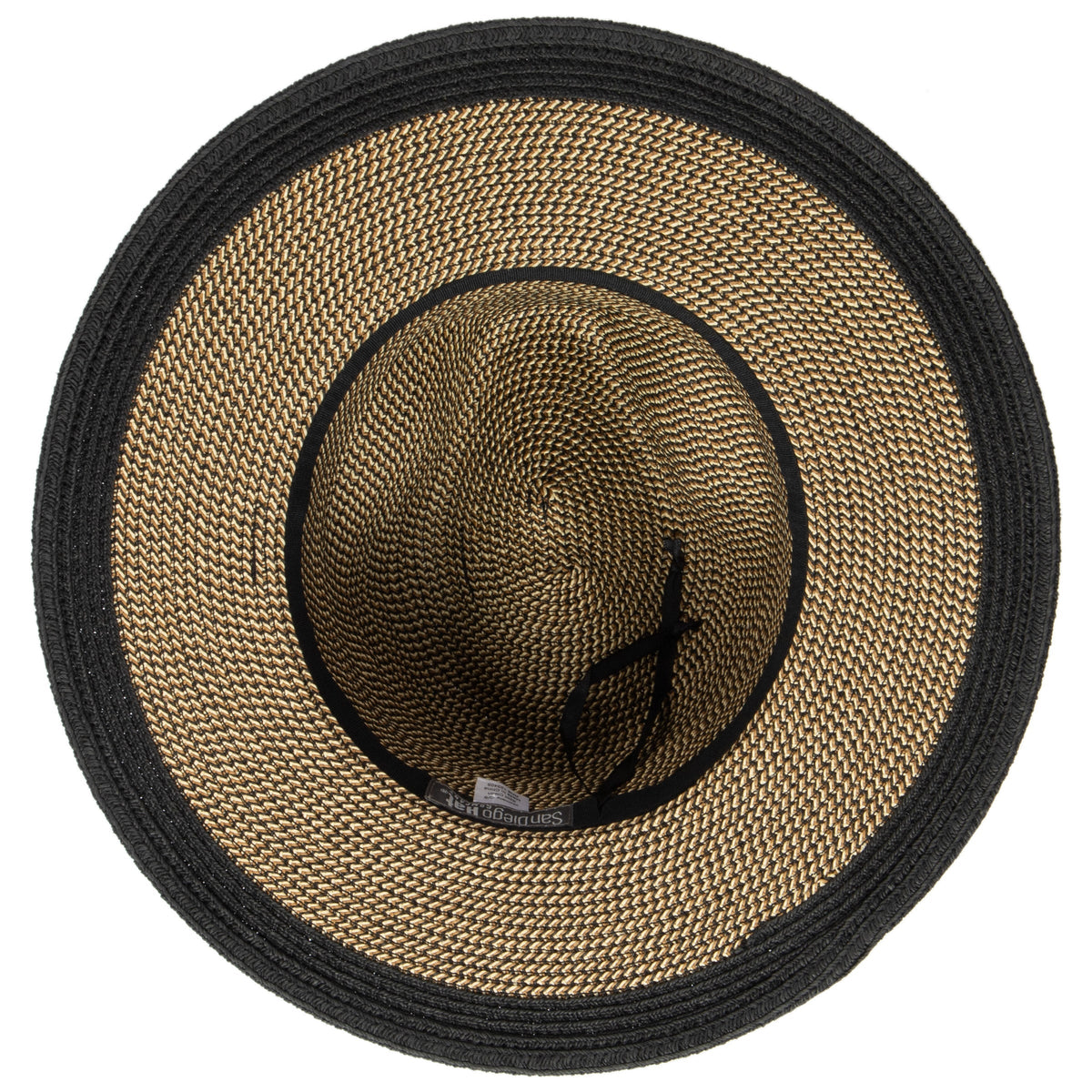 Women's Water Repellent Striped Fedora
